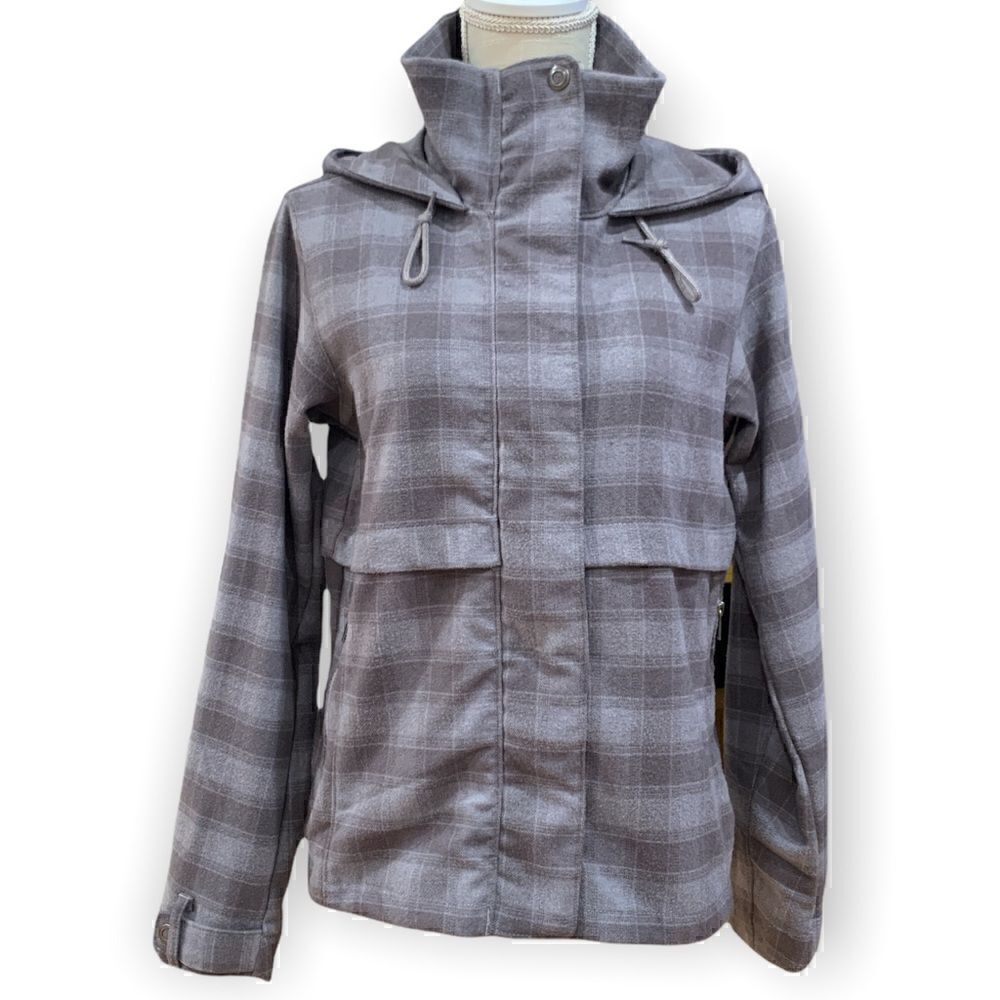 Columbia Sugar Creek Short Trench Plaid Flannel Jacket